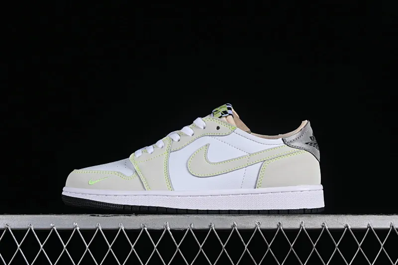 All categories Air Jordan Jordan series basketball shoes Air Jordan 1 Low Z version Air Jordan 1 Low OG AJ1 Joe 1 apple green color low-top basketball shoes DM7837-103